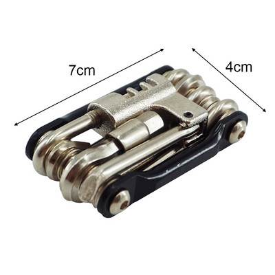 Instrumente pentru biciclete Instrumente pentru întreținere Combinație de culoare din aliaj de aluminiu Mtb Reparație de biciclete de munte cu set de reparații cu tăietor de lanț