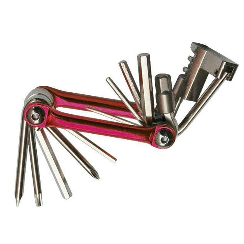 Instrumente pentru biciclete Instrumente pentru întreținere Combinație de culoare din aliaj de aluminiu Mtb Reparație de biciclete de munte cu set de reparații cu tăietor de lanț