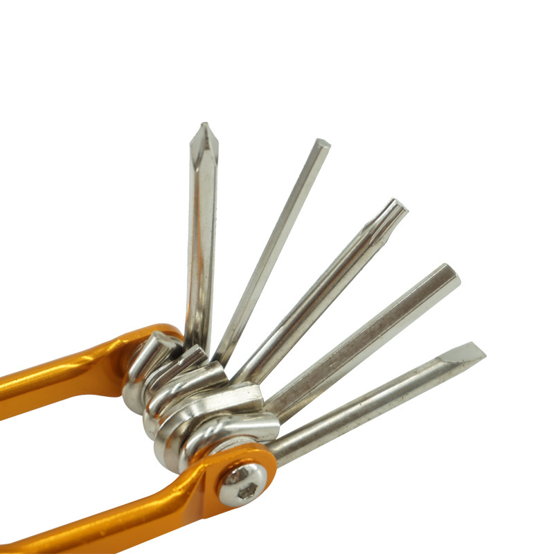 Instrumente pentru biciclete Instrumente pentru întreținere Combinație de culoare din aliaj de aluminiu Mtb Reparație de biciclete de munte cu set de reparații cu tăietor de lanț