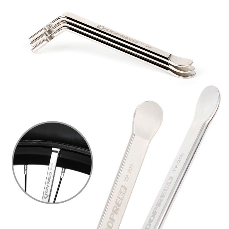 3 TK rattarehvi hoob Pry Up Tool Mägijalgratta tüüp Metallist Pry Bar Roostevabast terasest Jalgrattaratta eemaldaja parandustööriistad ciclismo