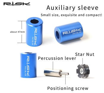 RISK Велосипед Предна вилка Звездообразна гайка Инструмент за инсталиране Велосипед с резервни винтове и звездообразни гайки Велосипед Sun Flower Driving Колоездене Части