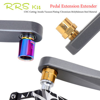 Rrskit Bicycle Pedal Extension Bolts Spacers R66E Προέκταση πεντάλ Αξεσουάρ μανιβέλας άξονα 16Mm 20Mm For MTB Πεντάλ ποδηλάτου δρόμου