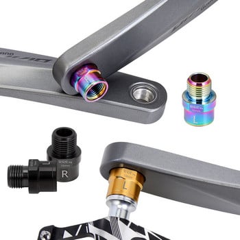 Rrskit Bicycle Pedal Extension Bolts Spacers R66E Προέκταση πεντάλ Αξεσουάρ μανιβέλας άξονα 16Mm 20Mm For MTB Πεντάλ ποδηλάτου δρόμου