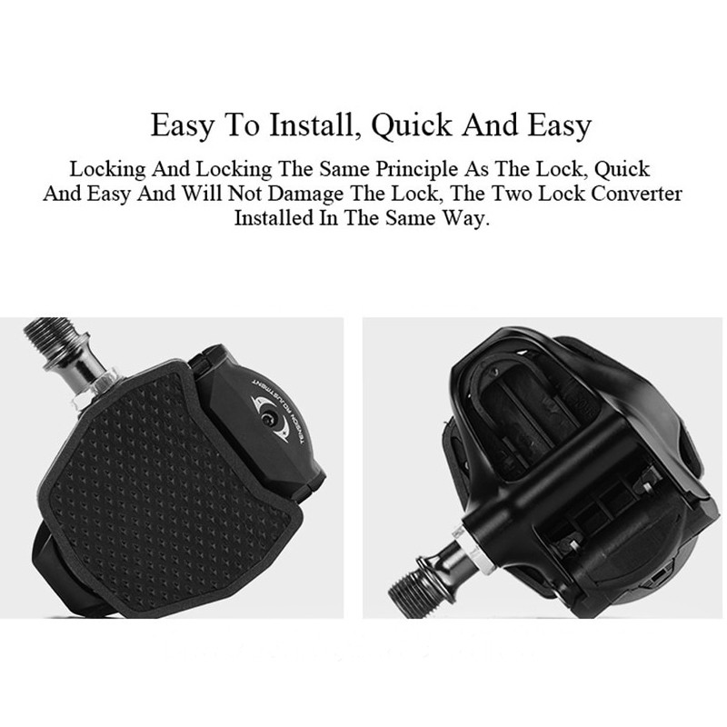 1 pora dviračių pedalų adapterio plento dviračio pedalų platformos adapteris, tinkantis SPD LOOK KEO sistemos adapterio keitiklio dviračių dalims