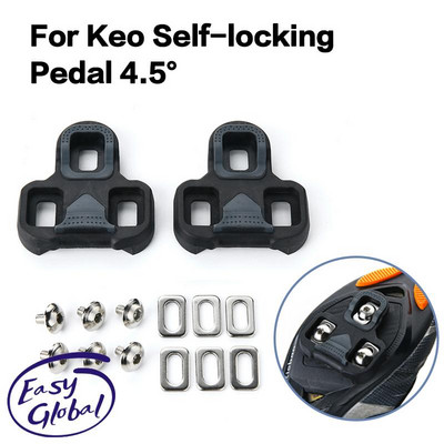 Road Bike Cleats Compatible With Looking Self-Locking System Cycling Pedals Shoes - 4.5 Degree Float Bicycle Pedal Accessories