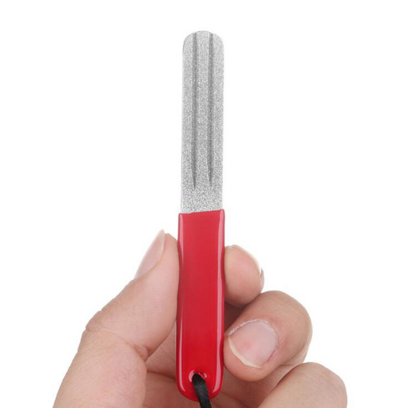 Cârlig de ascuțire portabil în aer liber, cu două caneluri, 1 buc. Luya, instrument de ascuțit pentru cârlig de șlefuit, accesorii pentru pește