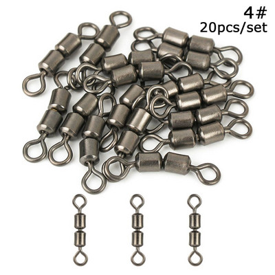 10/20 τμχ Γρήγορη αλλαγή 8-σχήματος Δαχτυλίδι Κυπρίνος Ψάρεμα Κυπρίνος Περιστρεφόμενος Περιστρεφόμενος Κυπρίνος με Κλείδωμα Αξεσουάρ ψαρέματος Σειρά πέλλετ με κούμπωμα