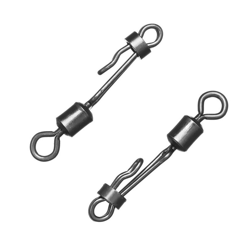 10/20 τμχ Γρήγορη αλλαγή 8-σχήματος Δαχτυλίδι Κυπρίνος Ψάρεμα Κυπρίνος Περιστρεφόμενος Περιστρεφόμενος Κυπρίνος με Κλείδωμα Αξεσουάρ ψαρέματος Σειρά πέλλετ με κούμπωμα