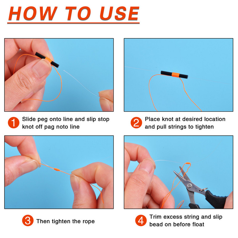 150 DB Bobber Stop Bobber Stop Bobber ütközők horgászzsinórhoz horgászgyöngyökkel Sósvízi/édesvízi horgászfelszerelés