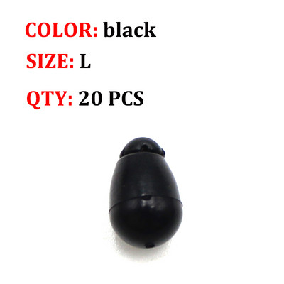 20 DB Pontyhorgász-kiegészítők Gyors csere gyöngyök Módszer Feeder Helikopter Hajtorony Horgászhorog hossza Zsinórtartó Pontyfelszerelés