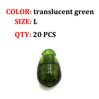 20 DB Pontyhorgász-kiegészítők Gyors csere gyöngyök Módszer Feeder Helikopter Hajtorony Horgászhorog hossza Zsinórtartó Pontyfelszerelés