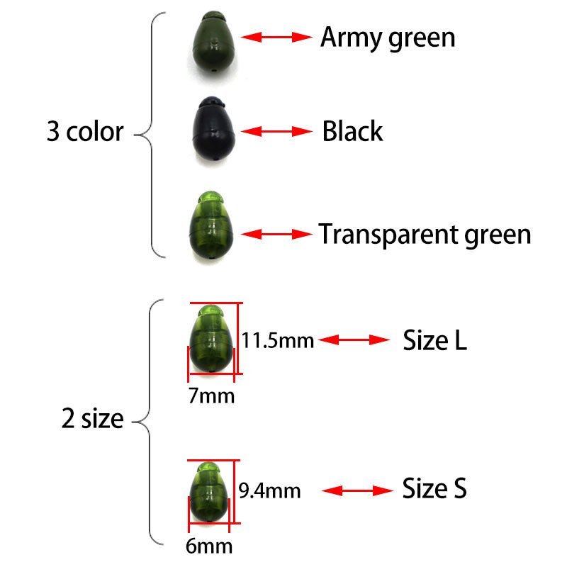 20 DB Pontyhorgász-kiegészítők Gyors csere gyöngyök Módszer Feeder Helikopter Hajtorony Horgászhorog hossza Zsinórtartó Pontyfelszerelés