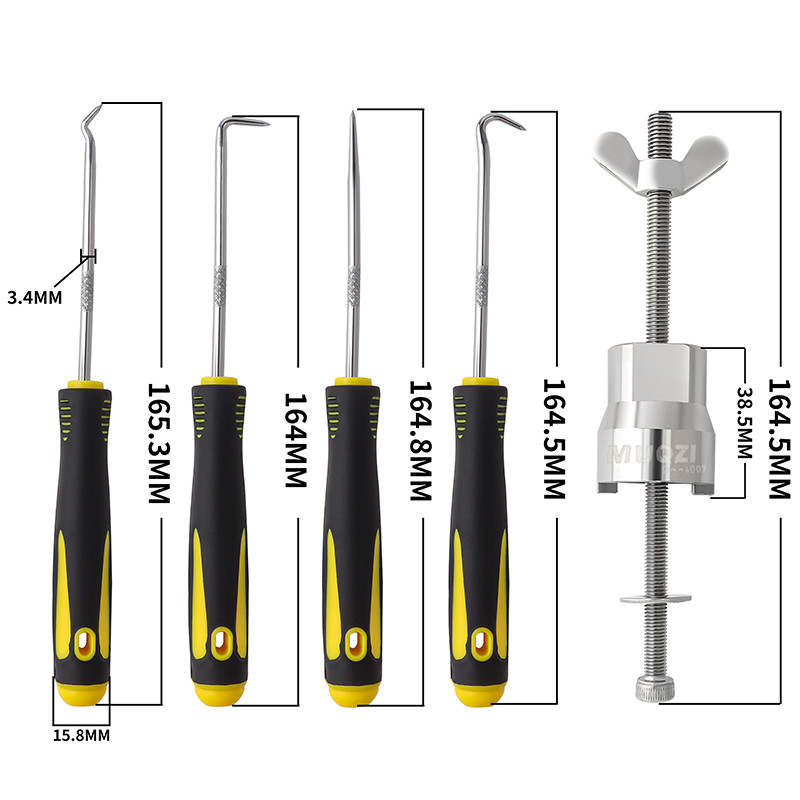 MUQZI Bike Pick konks tööriist kahvli õlitihendi jaoks O-rõngas vedrude tõmmitsa eemaldaja MTB maantee jalgratta rummu vabahub kere eemaldamise tööriist