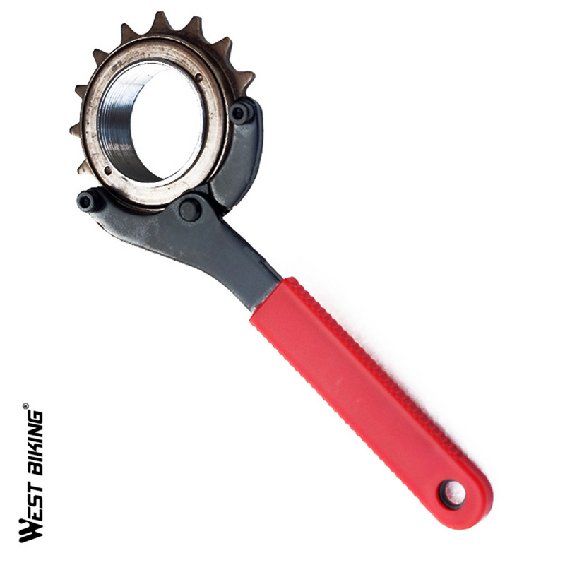 WEST BIKING Kerékpár alsó lánc kerék hajtókar konzol Szabadonfutó csavarkulcs javítás Kényelmes eltávolító szerszámok Ingyenes szállítás