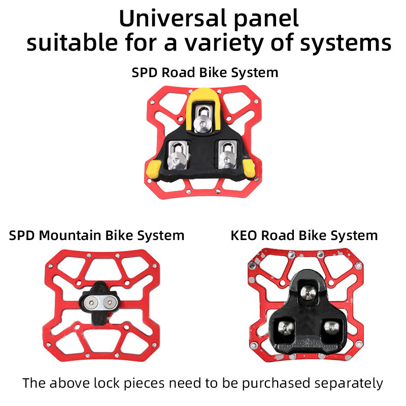 Patvarus besegiamas pedalas Itin lengvas neslystantis klasikinis subtilus aliuminio dviračio pedalo platformos adapteriai dviračio priedai