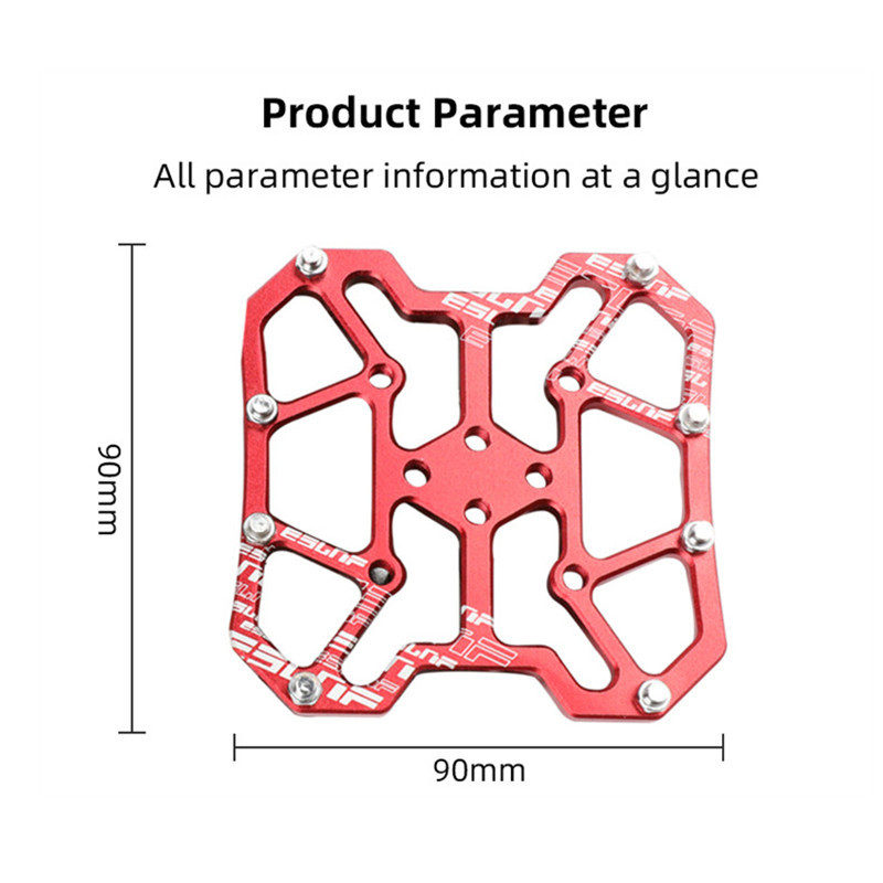 Patvarus besegiamas pedalas Itin lengvas neslystantis klasikinis subtilus aliuminio dviračio pedalo platformos adapteriai dviračio priedai