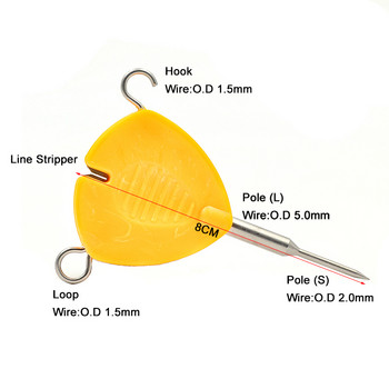4 в 1 Инструмент за теглене на въдице Инструмент за връзване на възли Многоцелеви преносими инструменти за възли Инструмент за издърпване на стръв за риболов на открито