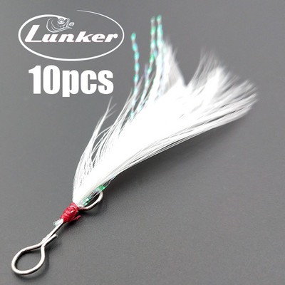Lunker sulg 10tk isetehtud materjalist tarvikud värvilised trollingõngad kalapüügi landid lusikas popper minnow vänt söödad metallist rakised
