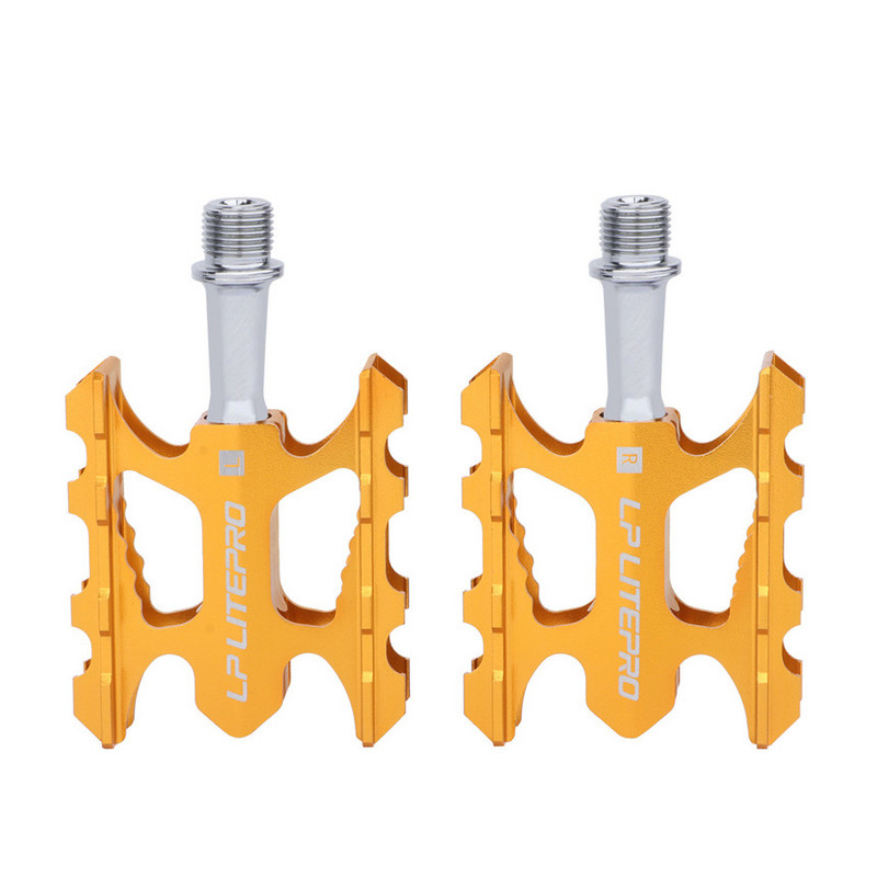 LP Litepro K3 Pedală pliabilă pentru bicicletă, aliaj de aluminiu, anti-alunecare, rulment etanșat DU, MTB Road BMX, pedale universale pentru bicicletă