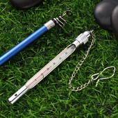 Roostevabast terasest vooluvee temperatuuriga kalapüügitermomeeter koos karabiintundliku kärbsepüügi veetermomeetri tarvikutega