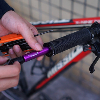Κιτ επισκευής ελαστικών ποδηλάτου MTB Tubeless Tire Plug Tool Fix Flat puncture with 5 strips 2 βύσματα τιμονιού Αξεσουάρ ποδηλάτου MTB