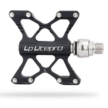Litepro K5 Quick Release Pedal Widened Non-Slip Ultralight Aluminium Alloy DU Sealed Bearing Folding Bike Pedals MTB Bicycle Parts