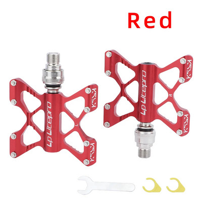 Litepro K5 gyorskioldó pedál szélesített csúszásmentes ultrakönnyű alumínium ötvözet DU tömített csapágyas összecsukható kerékpárpedálok MTB kerékpár alkatrész