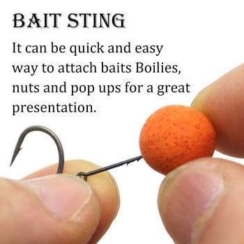 30 бр. Аксесоари за риболов на шаран Bait Spike Ronnie Hair Rig Bait Sting For Carp Hook Bait Maggot Boilies Pin Feeder Tackle Carp