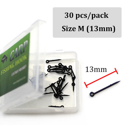 30 tk Karpkalapüügi tarvikud Sööt Spike Ronnie Hair Rig Sööt karpkala konksu Sööt Maggot Boilies Pin Feeder Tackle Carp