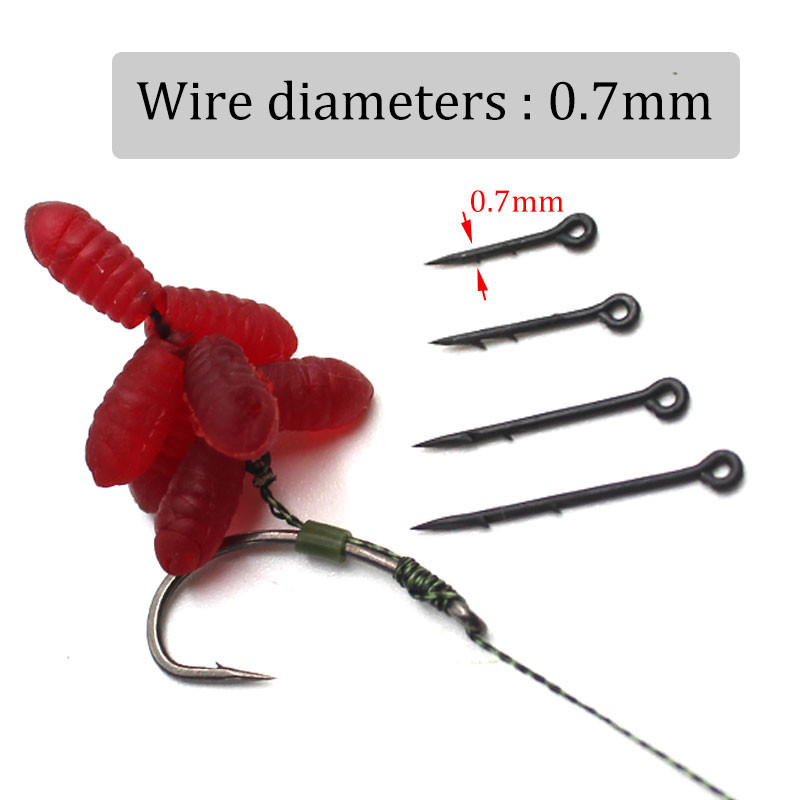 30 tk Karpkalapüügi tarvikud Sööt Spike Ronnie Hair Rig Sööt karpkala konksu Sööt Maggot Boilies Pin Feeder Tackle Carp