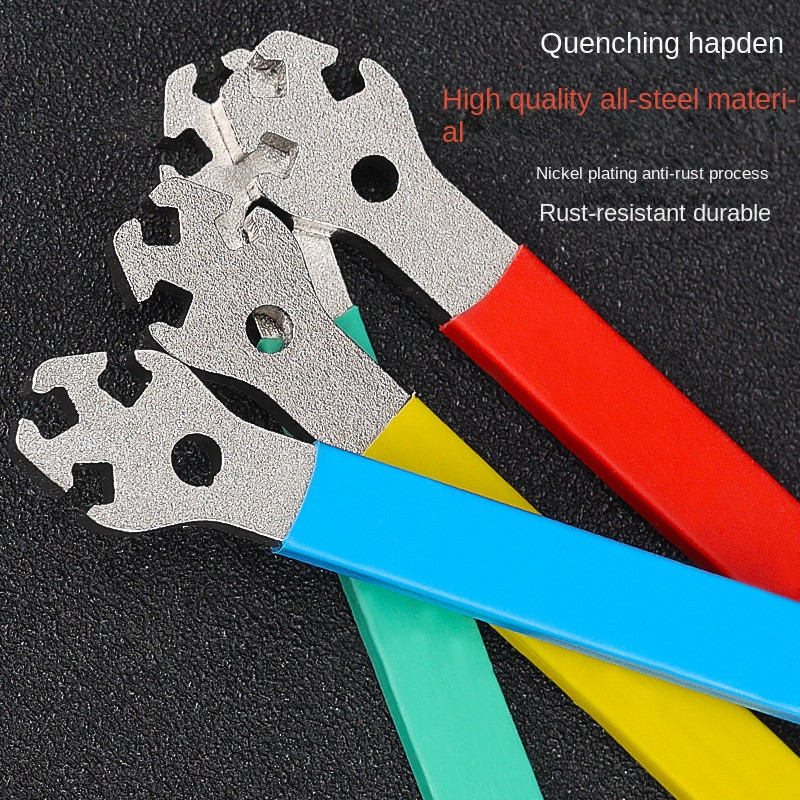 Visi plieniniai kalnų dviračio stipininiai veržliarakčiai, neslystantys MTB dviračio ratlankiai ratų stipinų veržliarakčio įtempimo korekcijos taisymo įrankiai