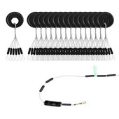 10 készlet 60 db Henger alakú horgászbab forgatható csíptető csatlakozók halak úszó dugó bab süllyesztő megállók csatlakozó horgászzsinór