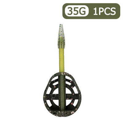 1-10db 25g/35g Inline Method Feeder Csalidobó Csali Plumb Pontyhorgász Feeder Penész Cink ötvözet Pesca Iscas horgászfelszerelés