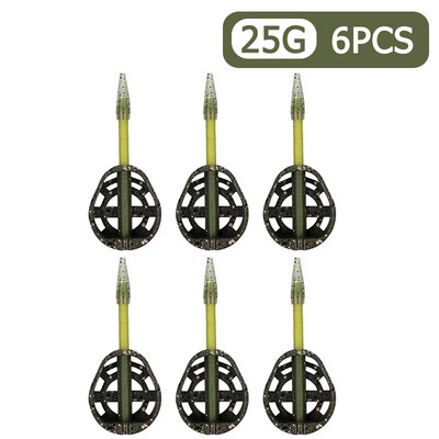 1-10db 25g/35g Inline Method Feeder Csalidobó Csali Plumb Pontyhorgász Feeder Penész Cink ötvözet Pesca Iscas horgászfelszerelés