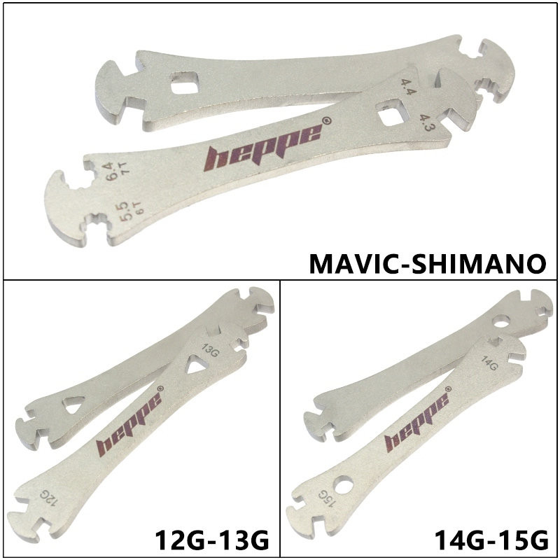 HEPPE kerékpárküllő csavarkulcs kerékpár felni kerék küllők csavarkulcs rozsdamentes acél rögzítés korrekciós eszköz kerékpárjavító szerszám