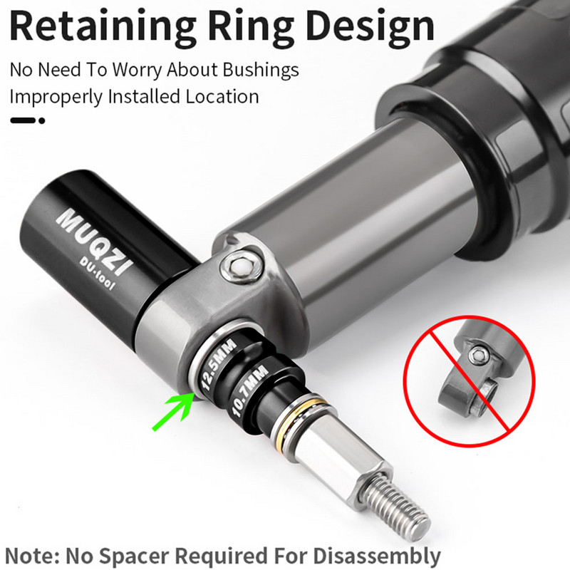 MTB tagumise amortisaatori puks Jalgratta eemaldamise paigaldus Amortisaatorite puks Jalgrattaparandustööriist Jalgrattatarvikud