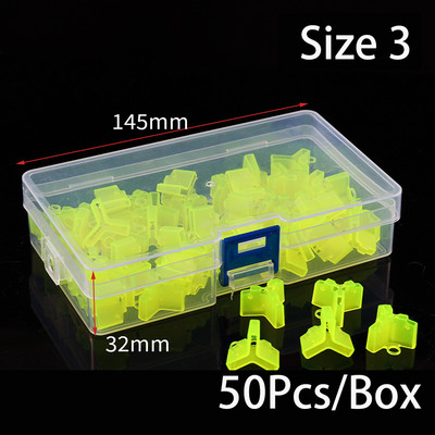 50 db/doboz Könnyű kiegészítők résekkel, ujjakkal Szerszám Tartós védősapkák Horogkihorgas fedő Biztonsági Treble Fish Tool