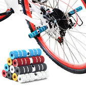 1 pāris velosipēda pedāļi ass pēdas balsta tapas pretslīdes alumīnija sakausējuma BMX kalnu šosejas riteņbraukšanas velosipēda priekšējais aizmugurējais pedālis