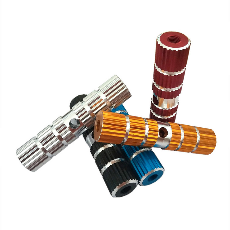 1 pora dviračių pedalų ašies pėdų atramos kaiščiai neslystantys aliuminio lydinio BMX kalnų dviračių dviračių dviračiai priekinis galinis pedalas