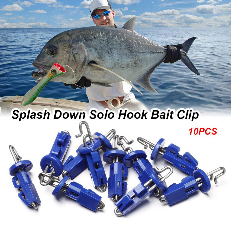 Iscas Tackle Tools Új, többfunkciós Breakaway Style Splash Down Solo Hook Csali Clip Csali Kioldó Clip Tengeri Horgászat