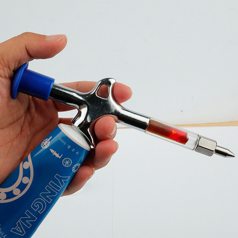 MTB csapágyagy tengely zsírpisztoly hegyi javítási kellékek kézi olajozó szervíz szerszámok kerékpár zsír befecskendező kerékpáros tartozékok