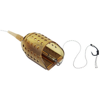 Φορητό κλουβί τροφοδοσίας δολώματος ψαρέματος κυπρίνου με Leader Weight Sinker Trap Fishing Bait Baskethold Tackle tool