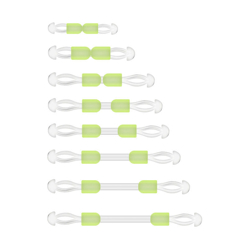 5 tk/ silikoonist topeltkonksuga kalakonks, fikseeritud vahemaa jaotur kalanööri eraldaja kahepealine mähkimisvastased oad