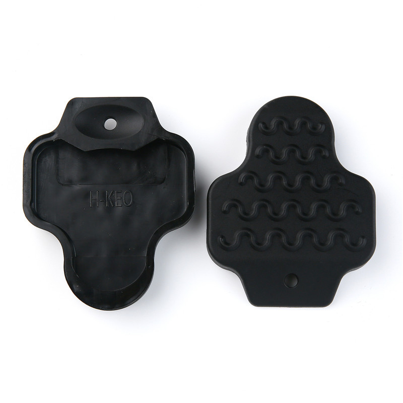 1 pora plento dviračių savaime užsifiksuojančių pedalo apsauginių dangtelių priedai Dviračio pedalo apsaugos nuo įtvarų guminiai dangteliai, skirti LOOK KEO