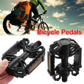 1 pereche Sport în aer liber reflectorizant BMX 14mm/12mm Mountain Bike Pedal Platformă Pedale Flats Pedale de bicicletă