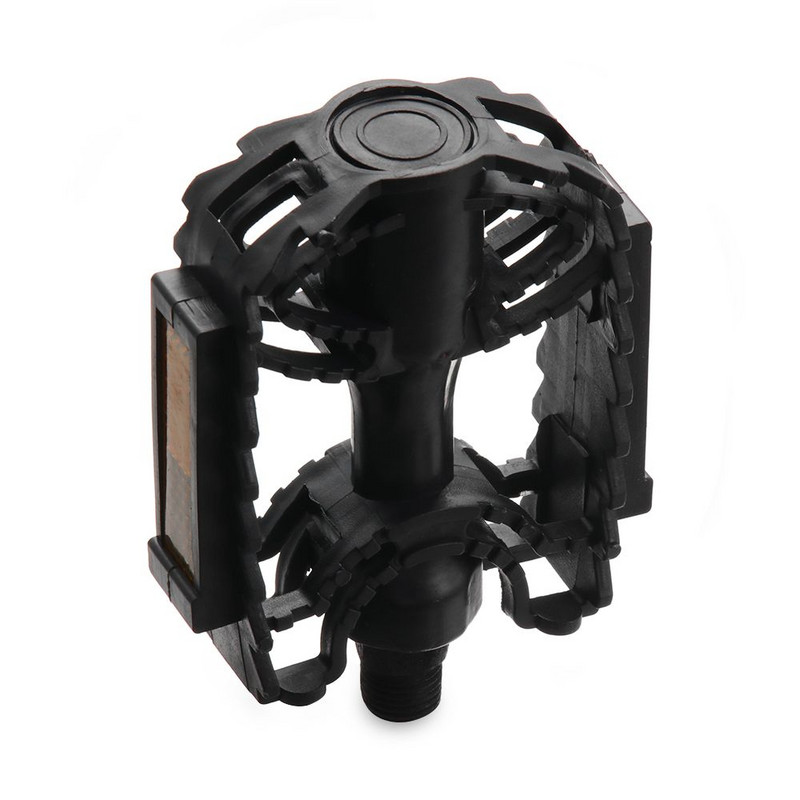 1 pereche Sport în aer liber reflectorizant BMX 14mm/12mm Mountain Bike Pedal Platformă Pedale Flats Pedale de bicicletă