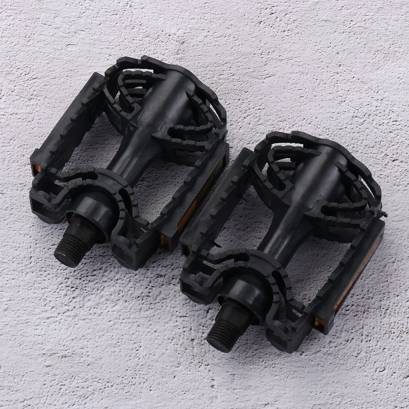 1 pereche Sport în aer liber reflectorizant BMX 14mm/12mm Mountain Bike Pedal Platformă Pedale Flats Pedale de bicicletă