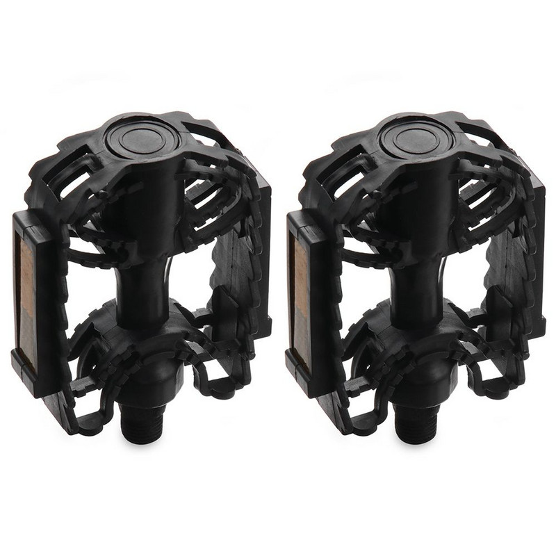 1 pereche Sport în aer liber reflectorizant BMX 14mm/12mm Mountain Bike Pedal Platformă Pedale Flats Pedale de bicicletă