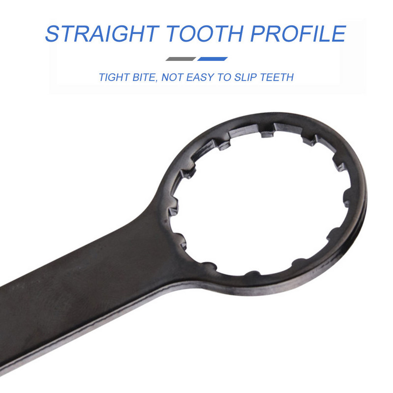 Dviračio priekinės šakės veržliaraktis priekinės šakės ausinės Plieninis veržliaraktis dviračio remonto rankinio įrankio keitimas, skirtas Suntour XCR/RST/XCM