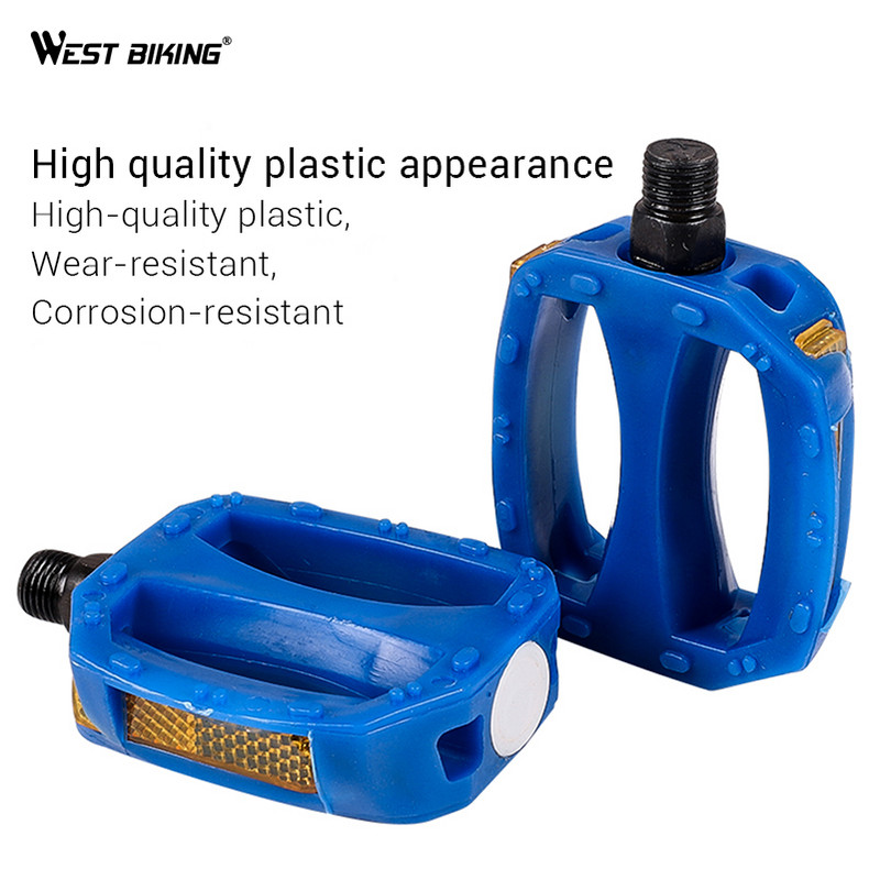 Pedală ușoară pentru biciclete pentru copii, universală, suport pentru picioare din plastic dur de 12 mm, pedală pentru ciclism, anti-alunecare pentru copii, pedale pentru biciclete MTB, parte pentru bicicletă